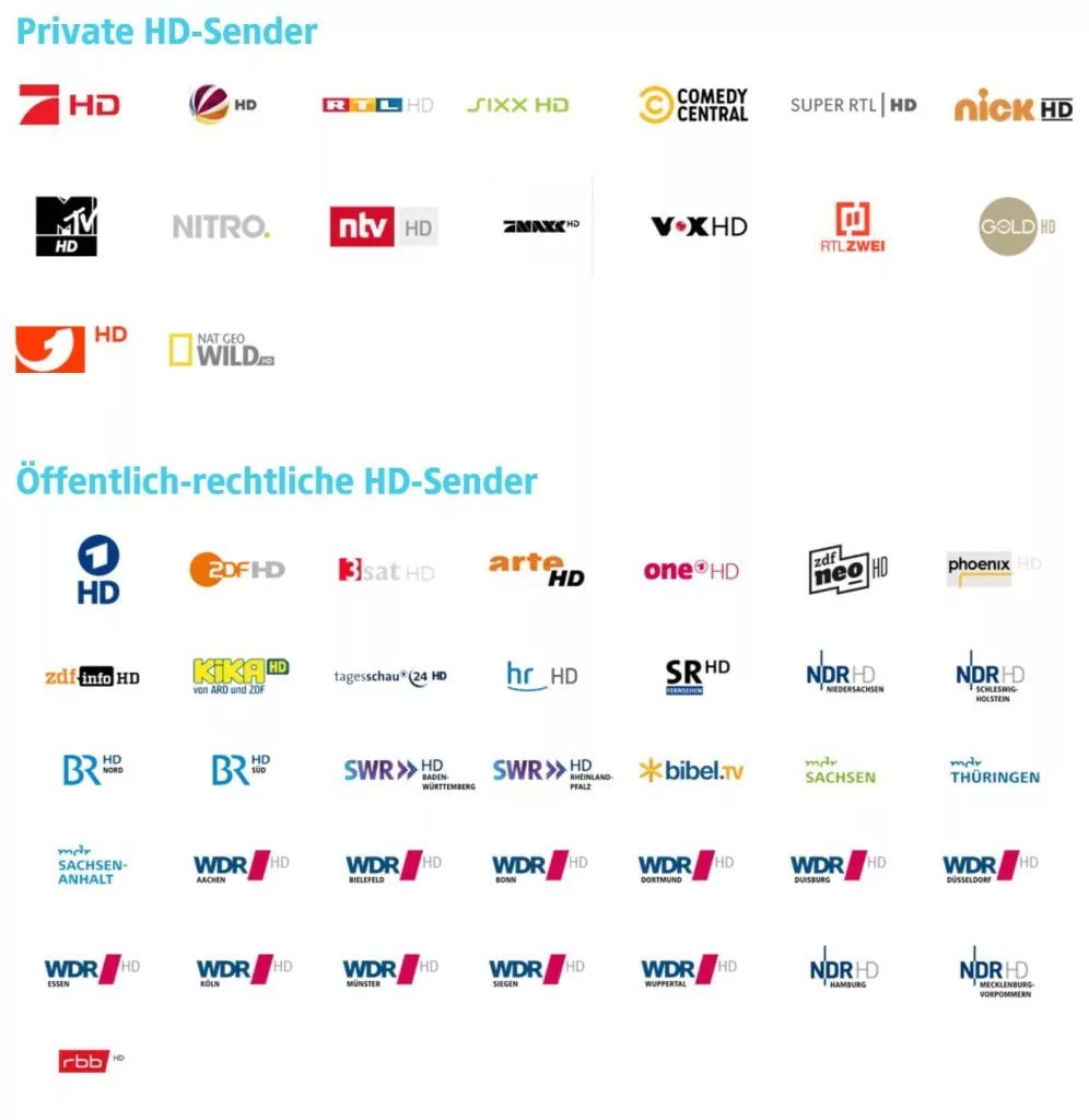 1&1 HD TV Plus-Sender